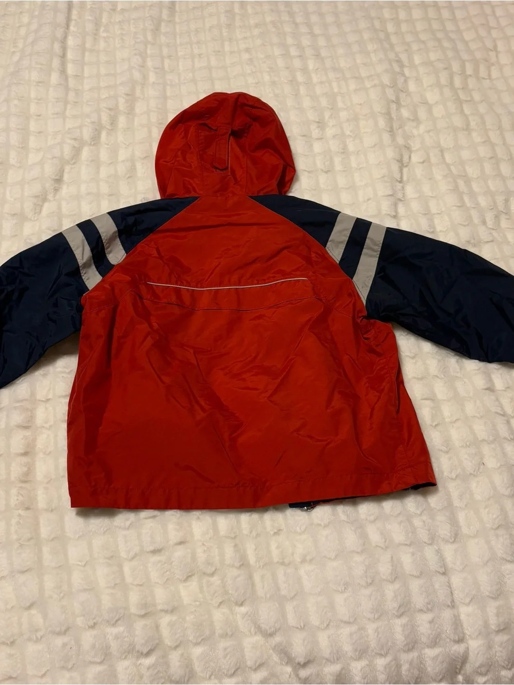 Columbia Red and Navy Hooded Windbreaker Boys Size 6/7